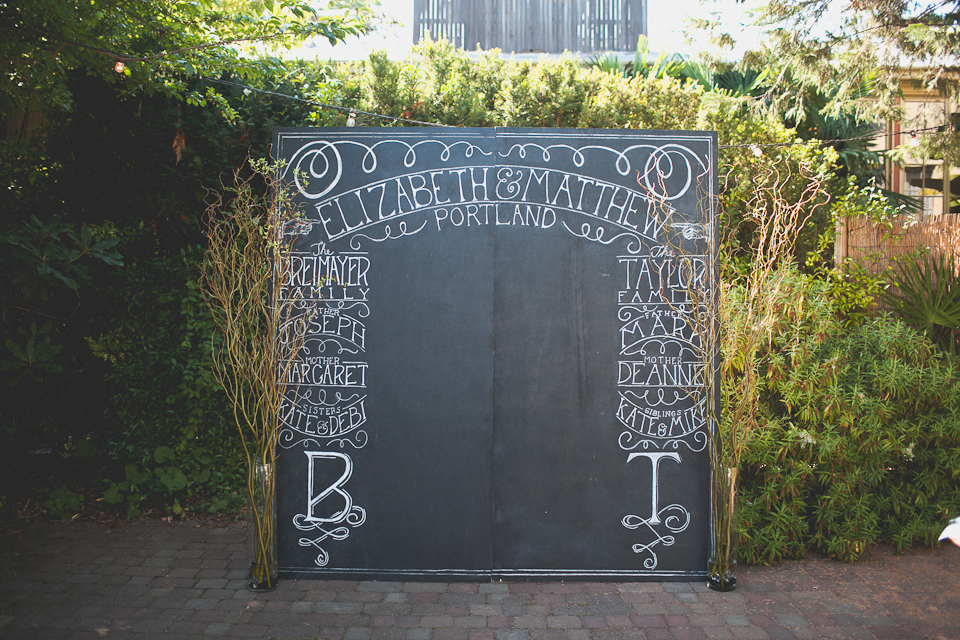 Vintage inspired wedding at McMenamin's Kennedy School in Portland, Oregon