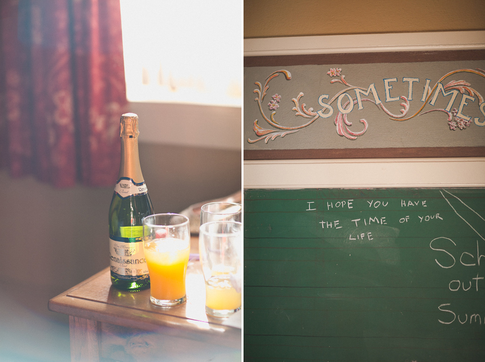 Vintage inspired wedding at McMenamin's Kennedy School in Portland, Oregon