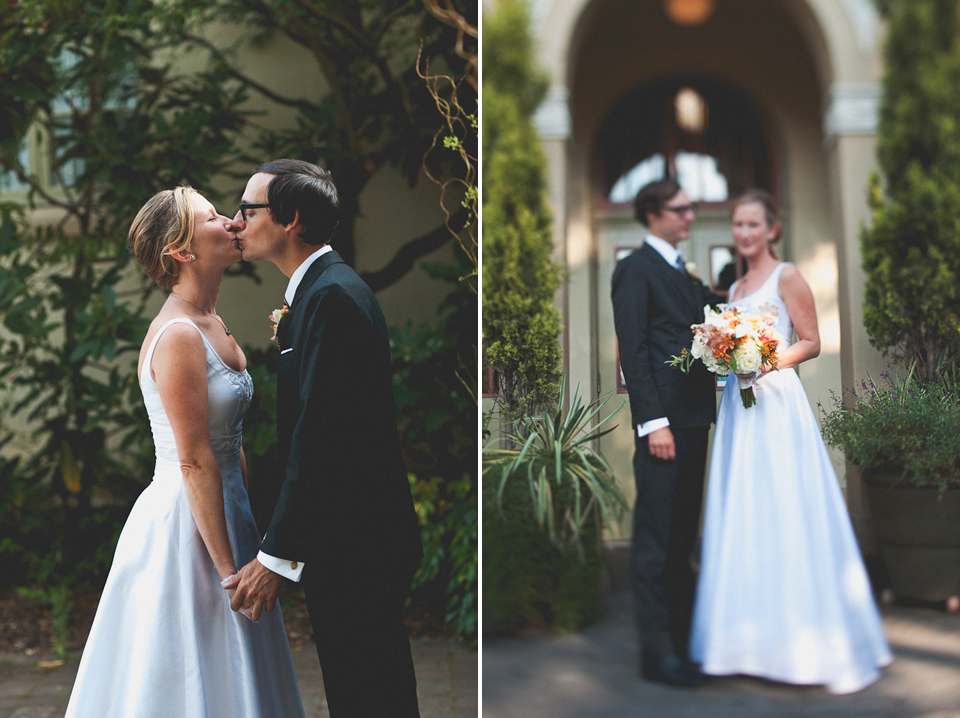 Vintage inspired wedding at McMenamin's Kennedy School in Portland, Oregon