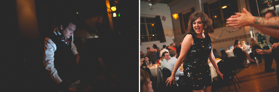 Vintage inspired wedding at McMenamin's Kennedy School in Portland, Oregon