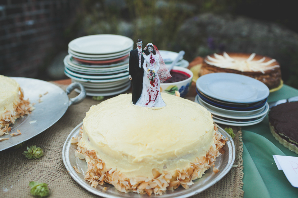 zombie wedding cake