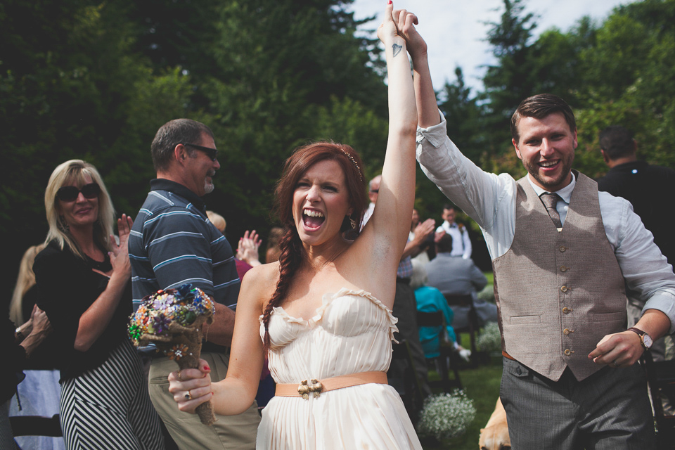 farm wedding in washington, ceremony