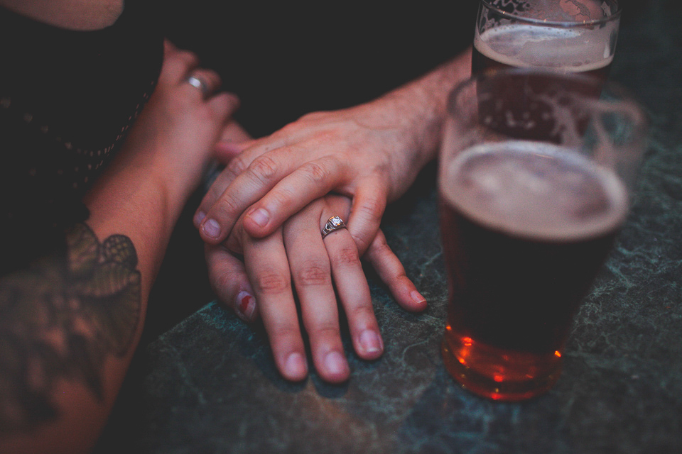 off-beat engagement photographer, Portland OR