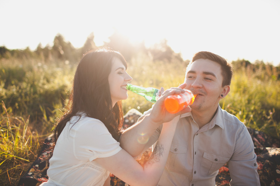 vintage engagement photographer, portland or
