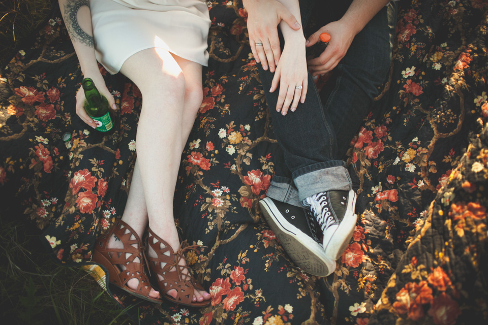 vintage engagement photographer, portland or