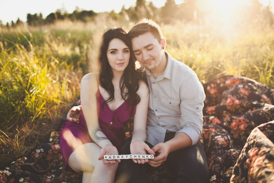vintage engagement photographer, portland or