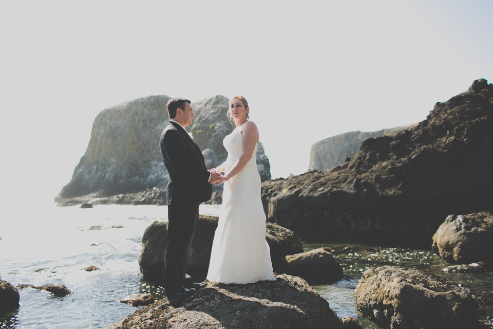 Oregon coast wedding