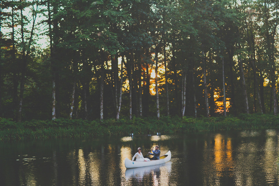 Bridal veil lakes wedding