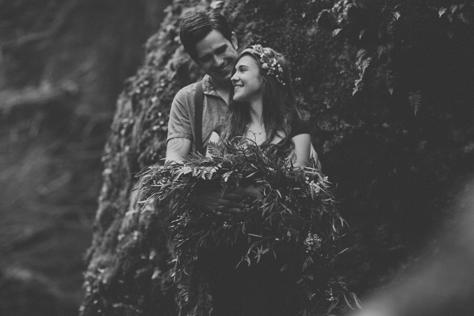 Wahclella Falls elopement