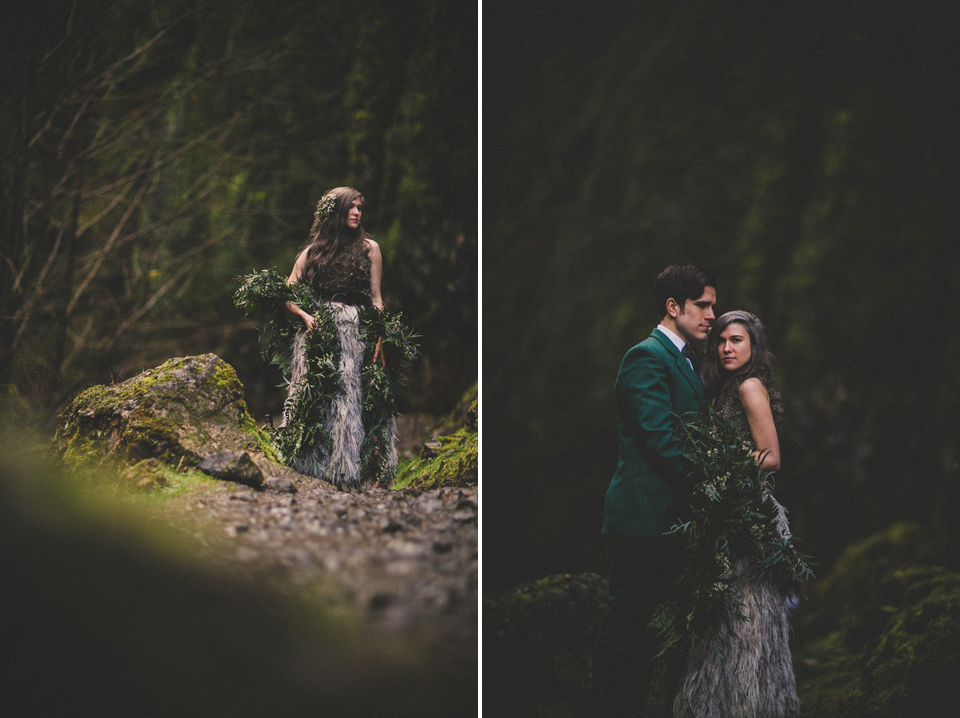 Wahclella Falls wedding