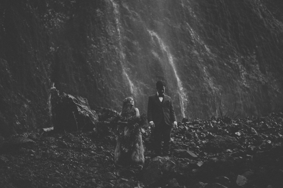 Wahclella Falls wedding