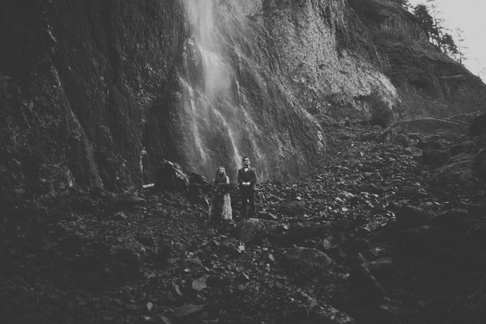 Wahclella Falls elopement