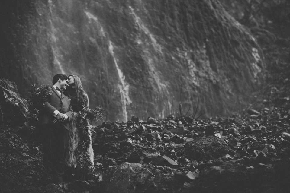 Wahclella Falls wedding