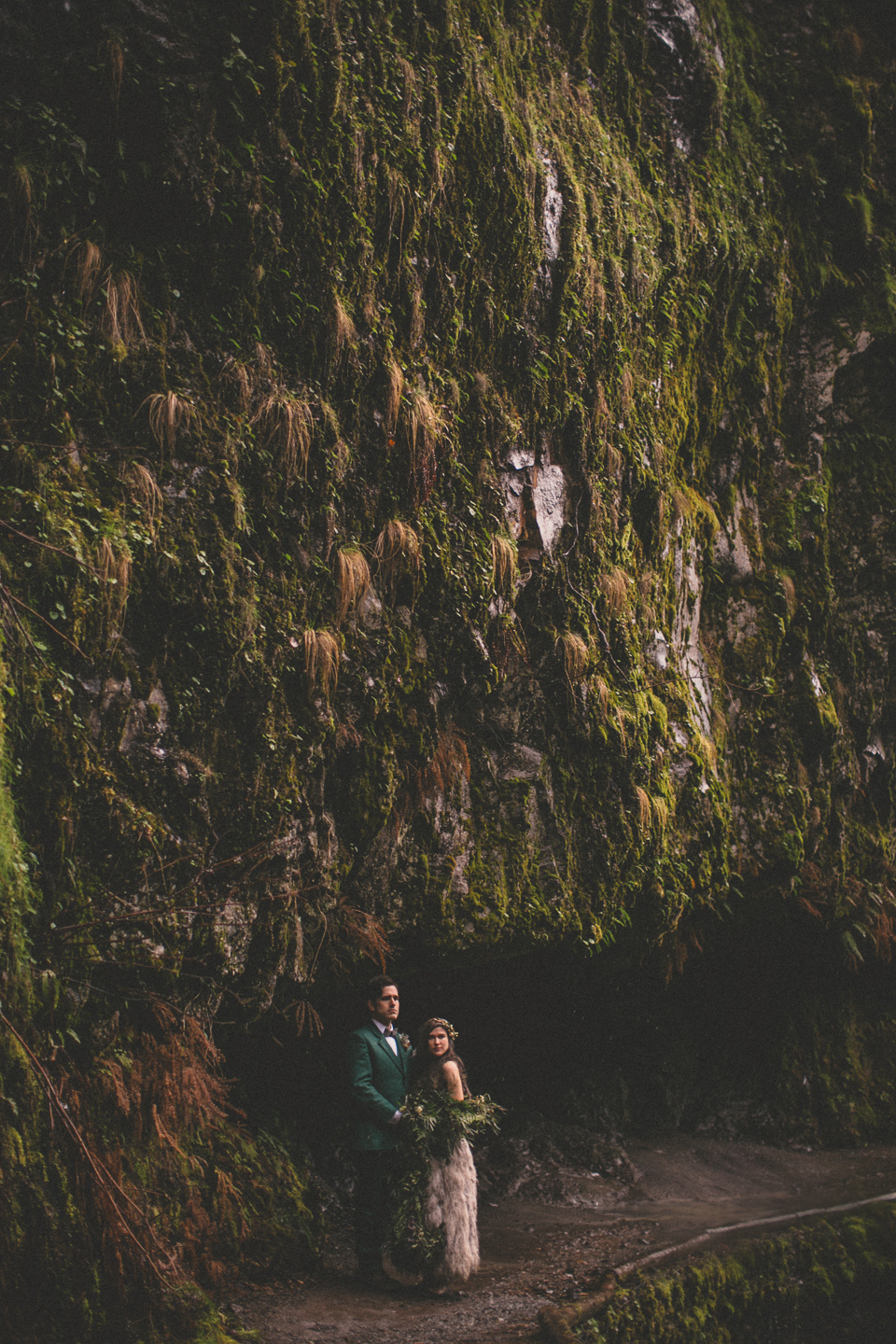 Wahclella Falls elopement