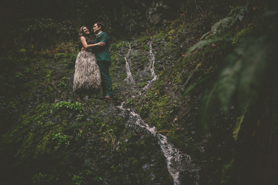 Wahclella Falls wedding