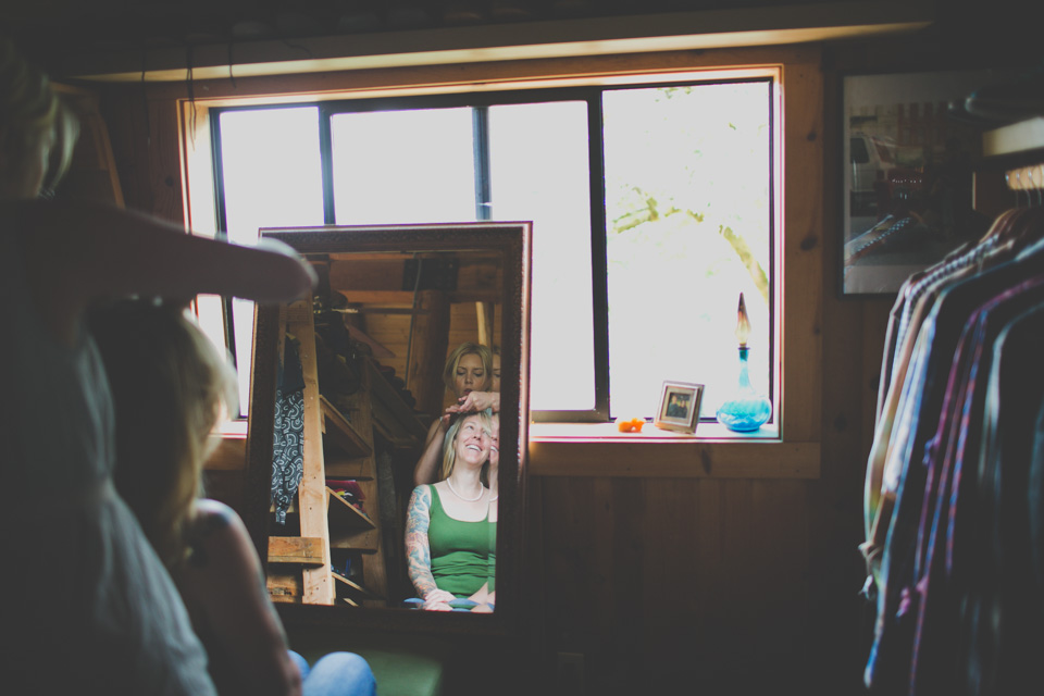 Oregon cabin wedding