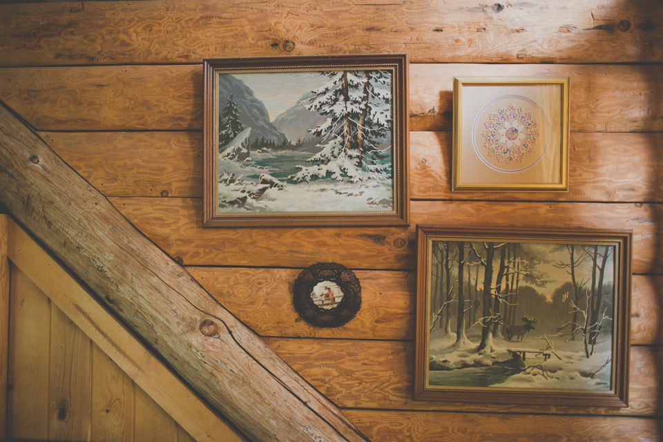 Oregon cabin wedding