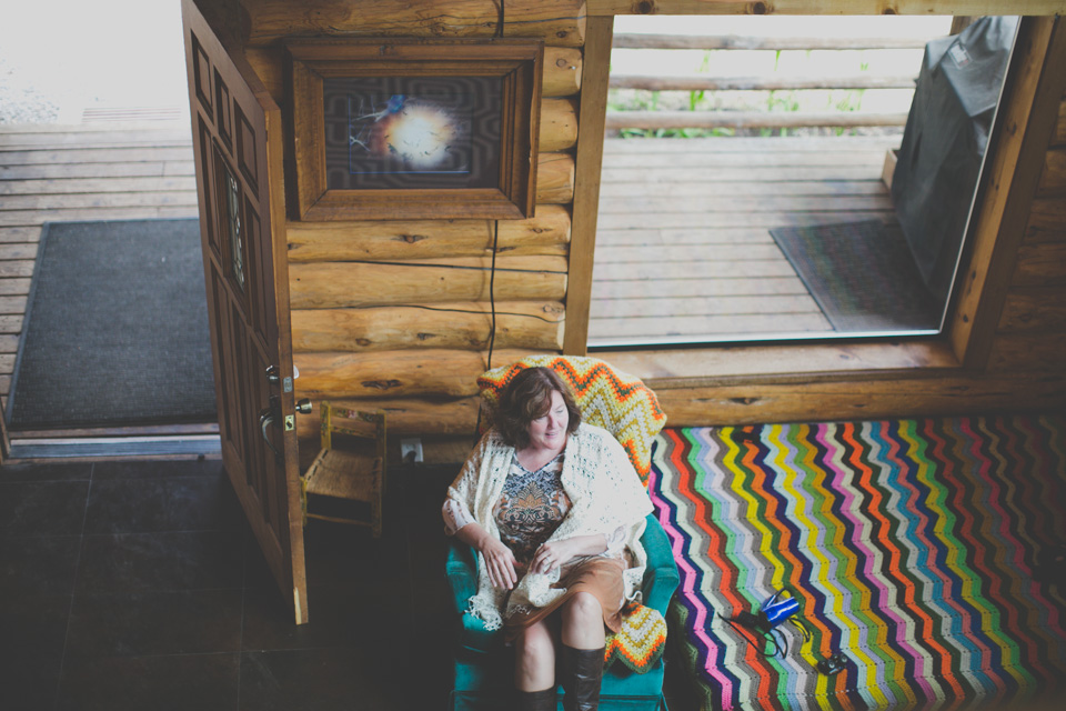 Oregon cabin wedding