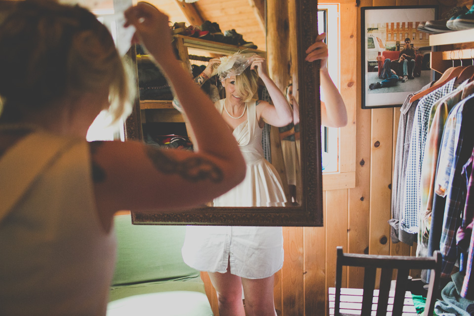 Oregon cabin wedding