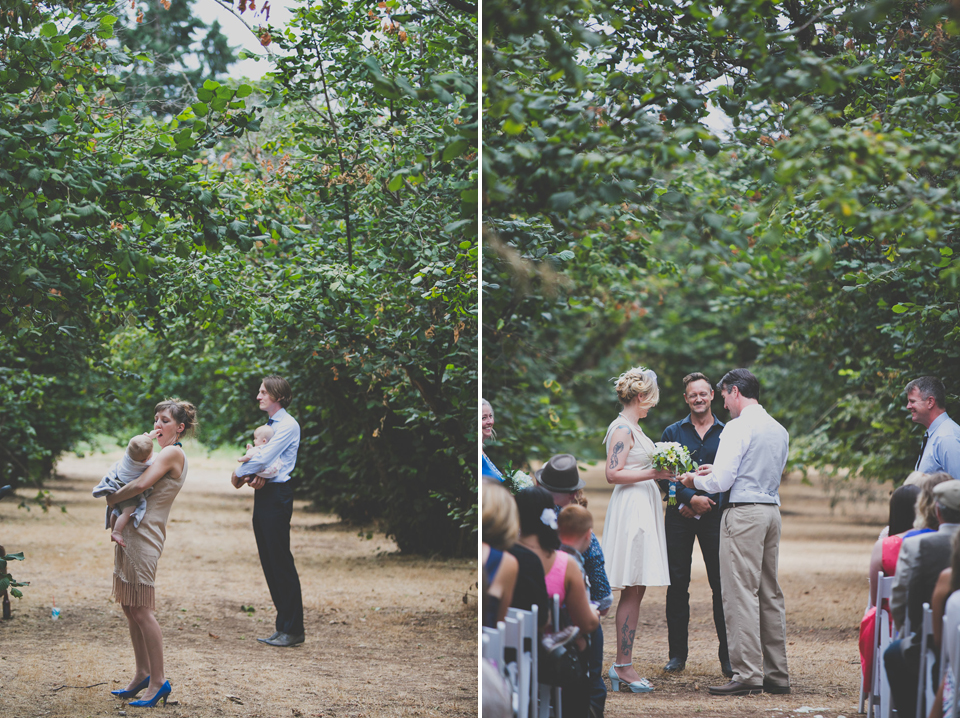 Oregon cabin wedding