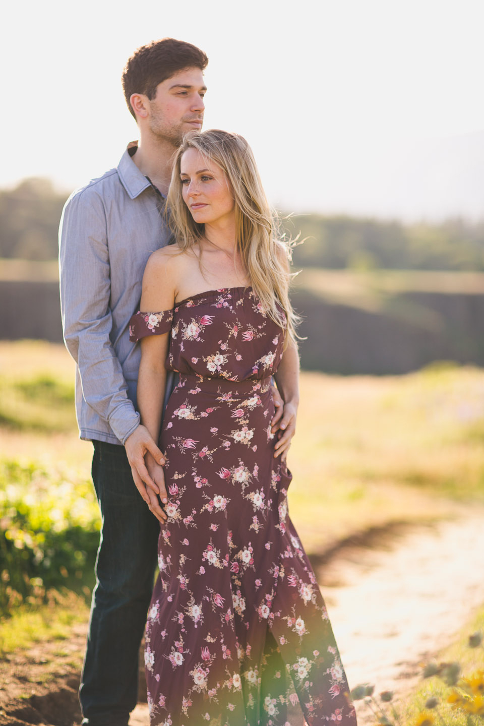 Columbia River Gorge Engagement Photos