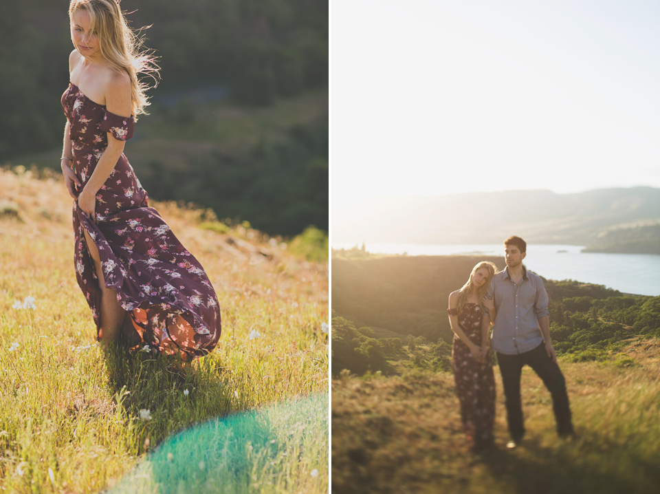 Columbia River Gorge Engagement Photos
