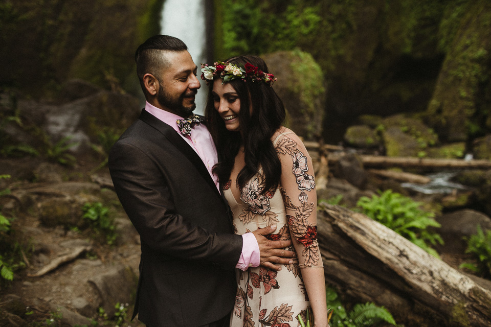 Wahclella Falls Elopement