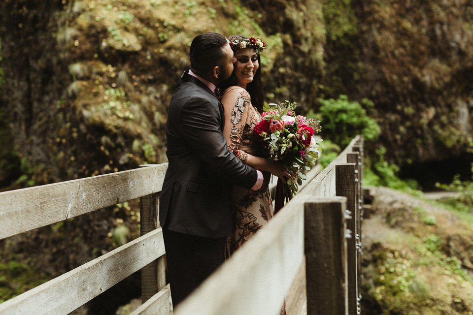 Wahclella Falls Elopement