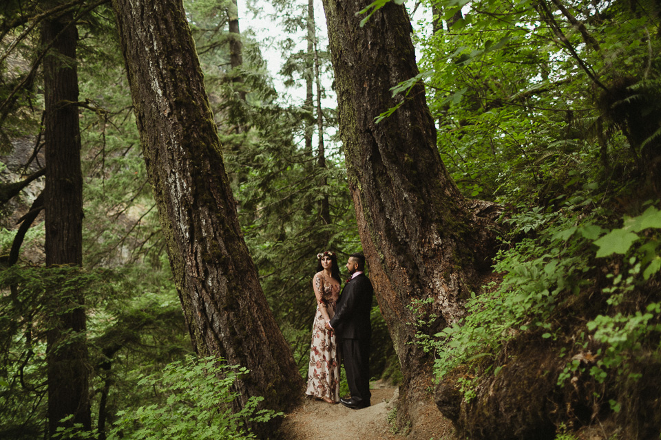 Wahclella Falls Elopement